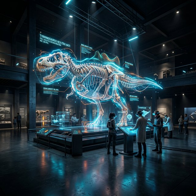T-Rex hologram